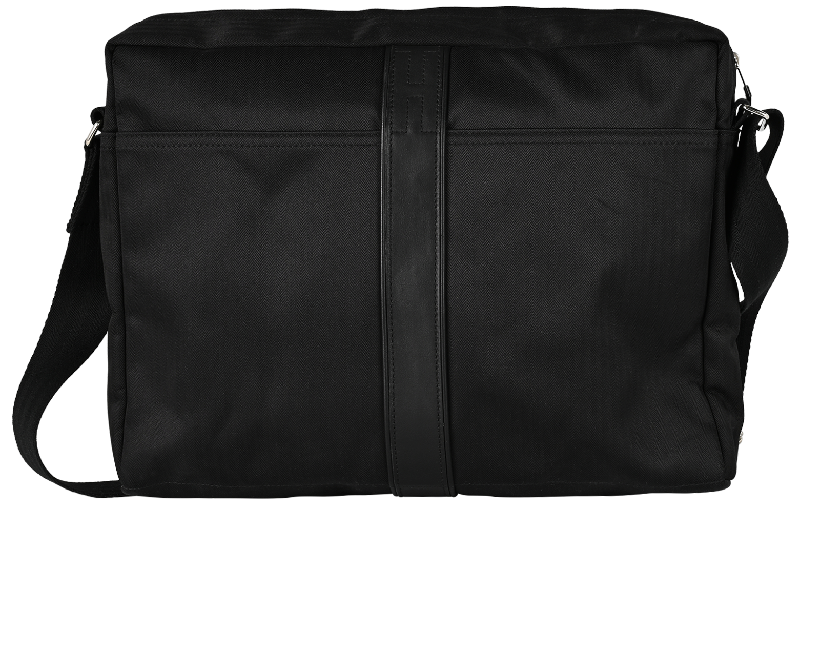 Tibet Flap Messenger MM In Clemence Black, &pound;1,050, Handbags, Black, Canvas, Back view